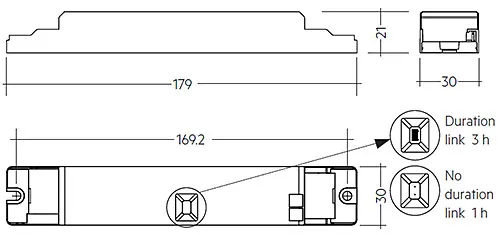 EM converterLED BASIC 203 NiCd 50V KIT, Emergency Lighting Gears For LED, For LED modules with a forward voltage of 10 – 54V, Non maintained operation, 3hr rated duration, Deep discharge protection, Short-circuit-proof battery connection, Polarity re 89800699  Tridonic EMconverterLED
